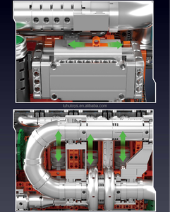 MOULD <span class=keywords><strong>KING</strong></span> 10200 Supercar Power BUG High-Tech avec Moteur W16, Blocs de Construction de Voiture de Course, Briques de Transmission, <span class=keywords><strong>Jouet</strong></span> Cadeau de Noël pour Enfant - Product Image 3