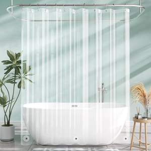Opaque Color Thickened Waterproof Bathroom <strong>Shower</strong> <strong>Curtain</strong> <strong>Curtain</strong> <strong>Lining</strong> 72 * 72 Inches - Product Image 2