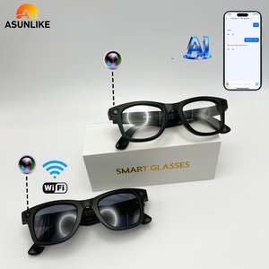 Occhiali Smart <span class=keywords><strong>AI</strong></span> W600b con Fotocamera 4K HD, Batteria 260mAh, Protezione Luce Blu, Doppio Microfono con Cancellazione del Rumore, Fotocamera Anti-Vibrazione 500W - Product Image 1