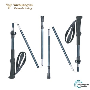 ไม้เท้าพับได้ YCX YCX-9.5 แบบยืดหดได้ 3 ท่อน ทำจากคาร์บอนไฟเบอร์ น้ำหนักเบา ปรับระดับได้ พร้อมด้ามจับยาง ล็อคเร็ว - Product Image 4