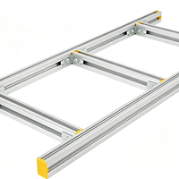 Plateaux de câblage perforés en alliage d'aluminium anodisé ventilé pour usage industriel et salles de serveurs haute densité