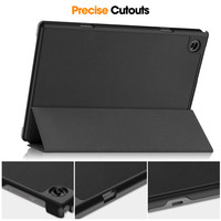Support à trois volets en cuir PU de luxe 10.1 pouces étui de protection intelligent pour tablette pour 2023 Teclast M40 Pro P20 HD P20S universel