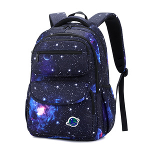 Large Capacity Starry Sky Style Side Open Fashion Schoolbag Waterproof Zipper <b>Backpack</b> Primary School <b>Students</b> Unisex Oxford - Product Image 2