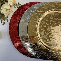 Assiette décorative ronde vintage de style européen à motif uni pour hôtel, assiette de service pour plats occidentaux, collations et fruits