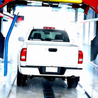 Système de lavage de voitures entièrement automatique sans contact, machine de lavage de voitures robotisée avec sécheur à air pour le nettoyage des véhicules commerciaux