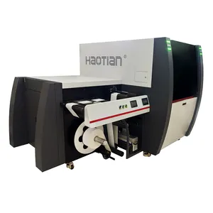 Haotian 220/330 लेबल मुद्रण मशीन रोल स्टीकर प्रिंटर, डिजिटल लेबल प्रिंटर मशीन
