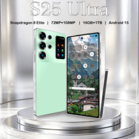 Smartphone S25 Ultra 5G 16 Go de RAM 1 To de ROM Écran HD 7,3 pouces Appareil photo 108 MP Batterie 8800 mAh Double SIM Android 15