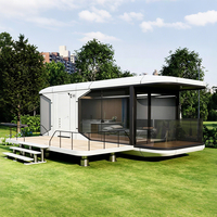 Maison préfabriquée en capsule, intelligente et durable, pour séjour à la ferme en milieu rural, hébergement pour invités, isolée, résistante aux intempéries, ignifuge, villa en capsule spatiale