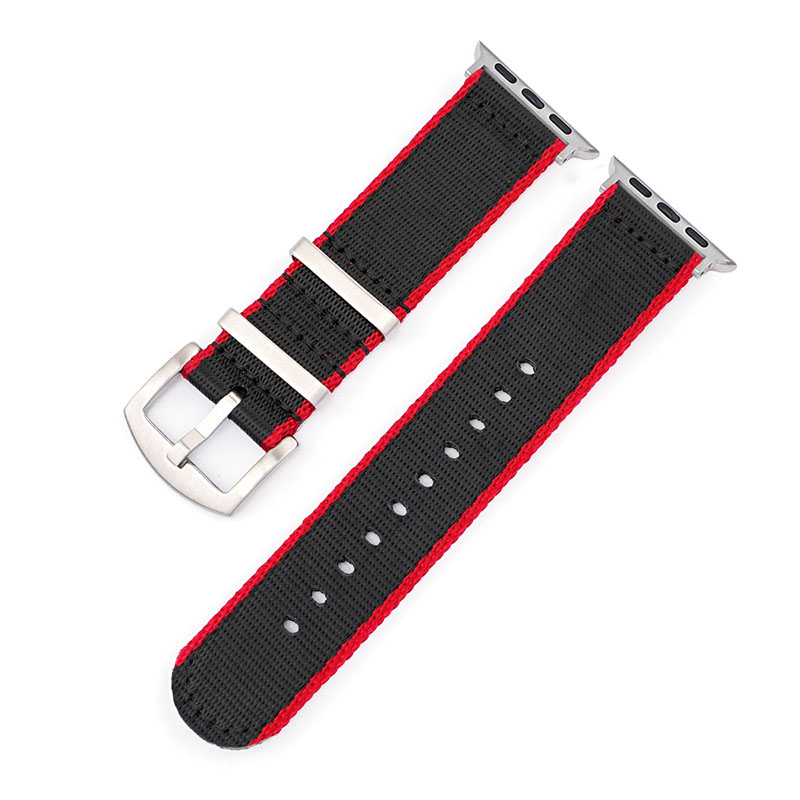 Wholesale Woven Nylon Canvas Fabric Smart Watch Bands Straps for Apple IWatch Series 8 7