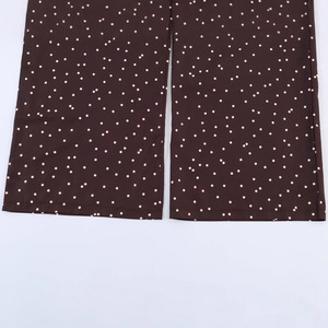Pantalon ample plissé à pois pour femme, coupe décontractée, modèle 2026 - Fabrication OEM/ODM par une usine de vêtements chinoise - Style vintage - Product Image 6