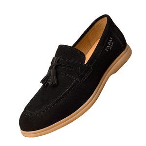 Men's Genuine Leather Tassel Loafers Comfortable Slip Low Heel Rubber Outsole Leather Printing Logo <b>Driving</b> <b>Shoes</b> Spring Fashion - Product Image 5