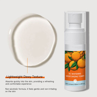 Spray Tonifiant Éclaircissant à la Vitamine C, à l'Hamamélis, à l'Acide Glycolique et à l'Acide Lactique, Brume Hydratante pour le Visage, pour Peaux Ternes et Affinage des Pores