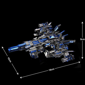 3D DIY Metal askeri bulmaca <span class=keywords><strong>Pilot</strong></span> 1 battleship model yapboz eğitici bulmaca lazer kesim hediyeler oyuncak çocuklar için - Product Image 6