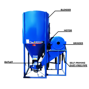 Broyeur de mélangeur d'alimentation à faible coût Machine de mélange de concassage d'alimentation de haute qualité Machine intégrée de mélange et de concassage vertical d'usine - Product Image 3