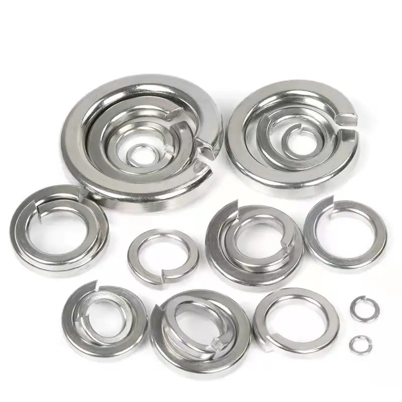 Grosir kustom Split Lock Washer GB93 Stainless Steel A2 A4 Spring Washer