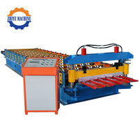 Machine économique pour tôles de toiture galvanisées, machine de formage de rouleaux de tôles métalliques, machine de fabrication de tuiles