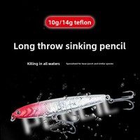Leurre flottant longue portée en ABS 10-14g avec triple hameçon renforcé, appât artificiel dur pour la carpe – Stock direct usine