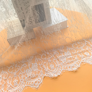 Tessuto <span class=keywords><strong>in</strong></span> <span class=keywords><strong>pizzo</strong></span> bianco e nero di alta qualità per abiti <span class=keywords><strong>tende</strong></span> ciglia eco-friendly per scarpe e borse - Product Image 4