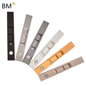 Door window Sliding Aluminum door lock handle with locking up and down mechanism