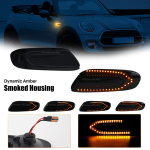 2PCS Feux de Position Latéraux LED Dynamiques Séquentiels Étanches pour <span class=keywords><strong>Mini</strong></span> Cooper S F55 F56 <span class=keywords><strong>JCW</strong></span> F57 Cabriolet S 14-20, Clignotants - Product Image 4