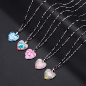 Hartvormige Hanger Ketting Moeder Verjaardag Moeder Dag Geschenken Ketting - Product Image 2