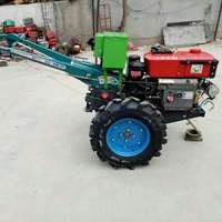 Motoculteur diesel 10HP 15HP 22HP 2RM avec charrue et cultivateur rotatif pour l'agriculture