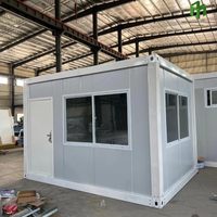 Maison conteneur en acier détachable de 20 pieds, bureau à domicile, bureau préfabriqué, unité d'habitation complémentaire, cabane de jardin préfabriquée en kit