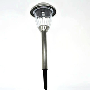 Lampe solaire LED Hejia en forme de chapeau, étanche, en acier inoxydable, pour pelouse et aménagement paysager, éclairage extérieur nocturne - Product Image 4