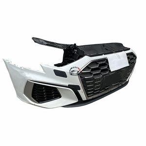 Pare-chocs avant d'origine d'occasion avec calandre en nid d'abeille pour <span class=keywords><strong>Audi</strong></span> <span class=keywords><strong>A3</strong></span> / A3L 8Y <span class=keywords><strong>S</strong></span>-<span class=keywords><strong>line</strong></span> 2021-2024 |   Ensemble complet de coupe-nez - Product Image 2