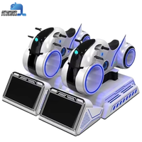Machine de jeu de course VR 9D pour parc d'attractions et aire de jeux intérieure, avec simulateur de moto et de voiture VR, jeu de course Moto VR