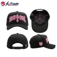 Gorra de Béisbol Unisex OEM Streetwear Rosa con Logotipo Personalizado, Letras en Relieve y Parche Bordado de Chenille para Exteriores