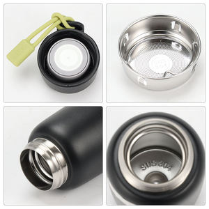 Botella de Agua Portátil de Acero Inoxidable de Grado Alimenticio de 400 ml con Filtro, Nueva Botella Térmica Aislada al Vacío para Niñas - Product Image 2