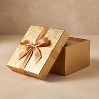Boîte cadeau en papier rouge avec ruban, imprimé floral, boîte d'emballage carrée pour cadeau de fête