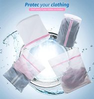 Sac à linge pliable en polyester tendance, blanc, pour le lavage et l'organisation