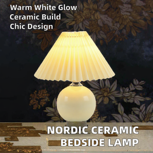 Creative Nordic <strong>Ceramic</strong> Small Square <strong>Table</strong> <strong>Lamp</strong> with Flexible AC LED Modern Design for Living Room Night Light - Product Image 3