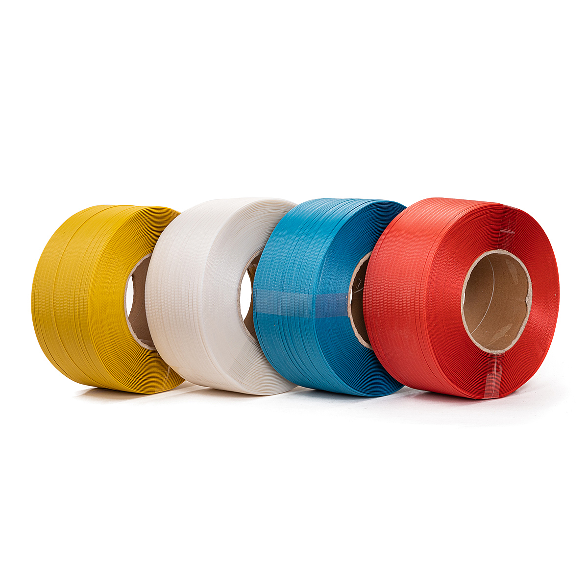 Vente en gros d'emballage PP couleur ceinture en plastique tissé cordon cerclage pour Machine sangle polypropylène pp cerclage bande rouleau