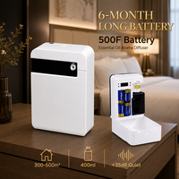 Diffuseur d'arômes Koeazy électrique 400 ml à double fluide, atomisation nano, sans eau, à air froid, nébulisation, silencieux 35 dB, batterie/électrique