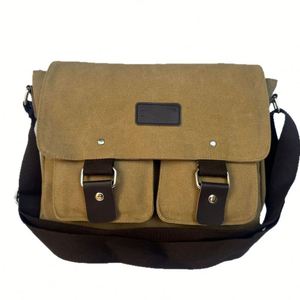 Bolso Bandolera de Lona con Múltiples Bolsillos, Bolso de Hombro Casual para Hombres y Mujeres, para el Uso Diario - Product Image 2
