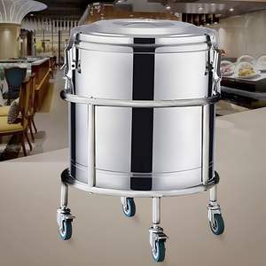 Estante para ollas de acero inoxidable con cubo de ruedas, soporte para móviles, estante de almacenamiento móvil para botellas de <span class=keywords><strong>Gas</strong></span> - Product Image 5