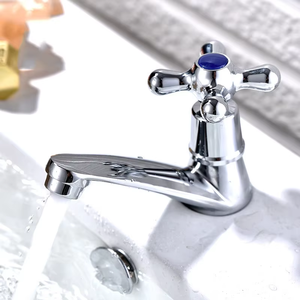 ก๊อกน้ำห้องน้ำแบบติดตั้งบนอ่างล้างหน้า ชุบโครเมียม แบบรูเดียว วาล์วเซรามิกทันสมัย แบบไม่ต้องสัมผัส น้ำเย็น พร้อมหัวก๊อกแบบดึงแบน - Product Image 2