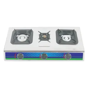 Thiết Bị Nhà Bếp 3 Burner Mini Burner Lpg NG Bếp Gas Thép Không Gỉ Hộ Gia Đình Gas Cooktops