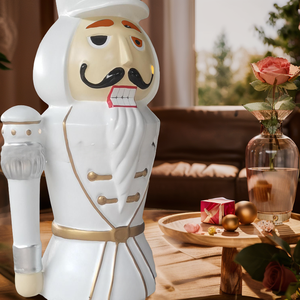 <span class=keywords><strong>Casse</strong></span>-noisettes de Noël de grande taille en fibre de verre, produits commerciaux, décorations de Noël d'extérieur, grandes décorations, <span class=keywords><strong>casse</strong></span>-noisettes - Product Image 2