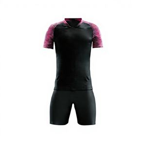 Custom Logo Men's Soccer Jerseys-Best Selling Summer Short Sleeve 100% Polyester Quick Dry High Quality Sports Wear - Product Image 2