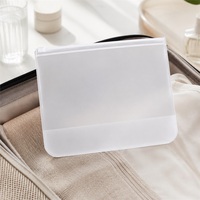 Sacs à fermeture éclair en EVA imprimés sur mesure pour l'emballage de bijoux, pochettes en EVA givrées refermables pour boucles d'oreilles, bagues, breloques et accessoires