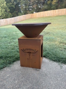 Fireplace Smoker Brazier Kitchen Commercial Rusty Metal Fire Pit Outdoor Charcoal Corten Steel Barbecue Grill - Product Image 3