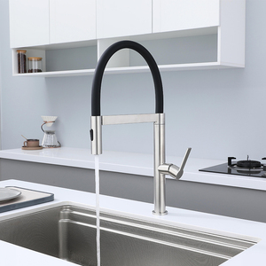 2025 трендовые смесители для кухни Магнитный 304 Смеситель из нержавеющей стали с одним отверстием для горячей и холодной раковины - Product Image 1