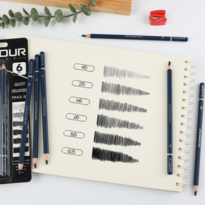 KALOUR vendita calda di alta qualità Blister Pack <span class=keywords><strong>matita</strong></span> per schizzi a <span class=keywords><strong>matita</strong></span> in grafite opaco 6 pz <span class=keywords><strong>matita</strong></span> per artista e studente e Hobbist - Product Image 4