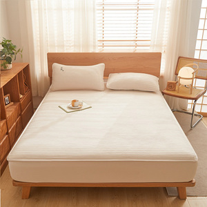 Rắn màu polyester được trang bị tấm thiết lập bao gồm gối và chống vết chống trượt sợi nhỏ nệm bảo vệ - Product Image 4