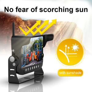 Case Magnetic Wireless Backup <b>Camera</b> 7 Inch Monitor Solar-powered for Truck Wireless-Solar-Case -7-2 Wire - Product Image 2