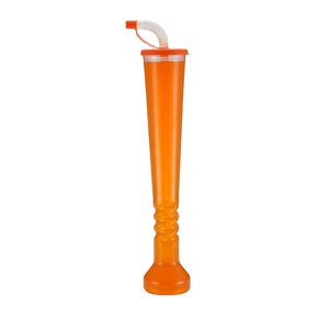 Hot Sale Novelty Kids Straw <strong>Cups</strong> 350ml Slush Water <strong>Cup</strong> with Lid and Straw Plastic Party Yard <strong>Cup</strong> - Product Image 1